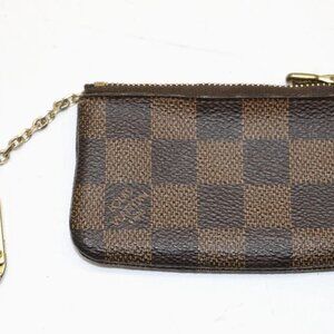 Louis Vuitton Damier Canvas Pochette Cles Key Pouch - Brown